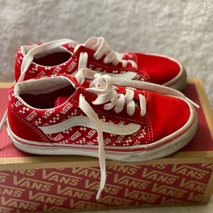 Kids Vans red & white
